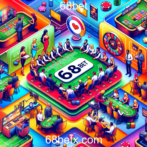 Experimente a Emoção do Cassino Ao Vivo no 68bet